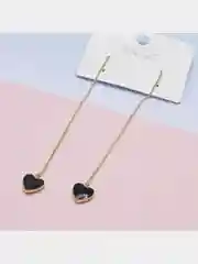 Хром серьги длинные