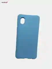 Голубой силиконовый матовый чехол для Samsung A01/A01Core/A11/M111/A20/A21S/A31/A41/A71/A10