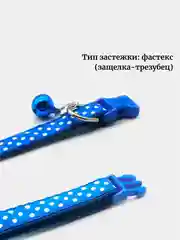 Синий ошейник для кошек и собак