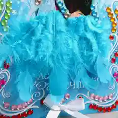 Аппликация перьями и стразами "Следуй за мечтой!", "Холодное сердце", бантик, А5