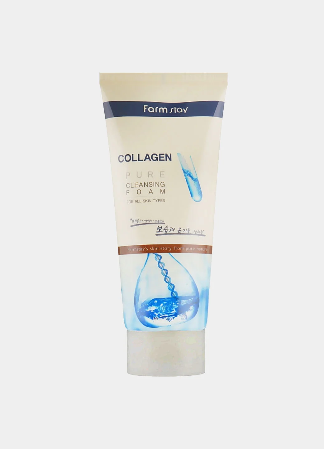 Пенка для умывания Farmstay collagen pure cleansing foam, 180 мл