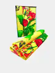 Желтый полотенце кухонное вафельное, Набор 3 шт. кухня, ванна, сауна, для лица и рук, детям