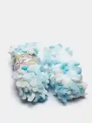Голубой пряжа Alize Puffy Color, петельки, 5 штук, микрополиэстер