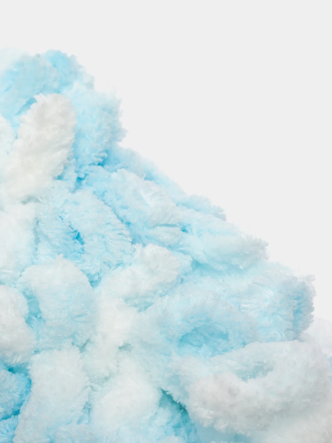 Голубой пряжа Alize Puffy Color, петельки, 5 штук, микрополиэстер