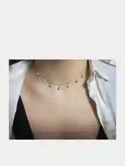 Серый металлик чокер