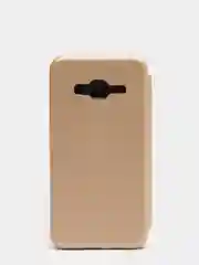 Золотой чехол книжка  Samsung J3 2016, J310