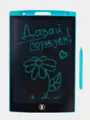 Голубой планшет-доска LCD для рисования со стилусом графическая, 8,5