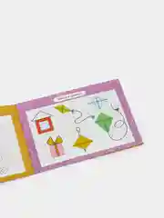 Угольный многоразовые книжки с маркером "Пиши-стирай" 5+