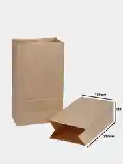 Пакет бумажный без ручек крафт прямое дно (10шт)