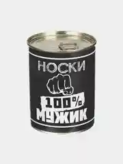 Черный мужские носки в банке, 14 видов