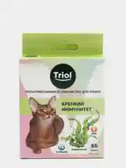 Мультивитаминное лакомство с минералами для кошек "TRIOL Крепкий иммунитет", 66 таблеток