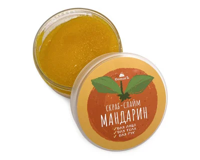 Скраб-слайм "Мандарин"