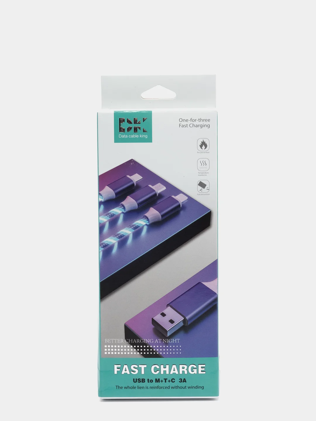 Кабель зарядник  USB-Lightning,Type-C,Micro USB