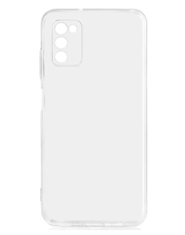 Чехол силиконовый прозрачный на Samsung A03/A12/A22/A32/A50/S20