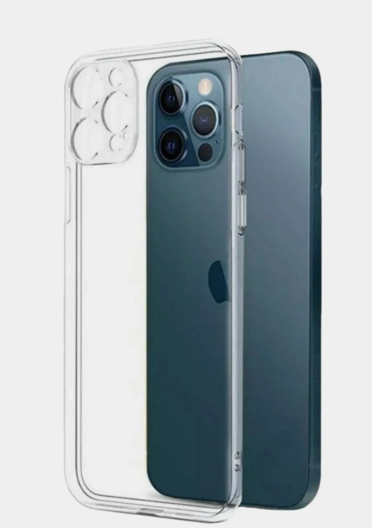 Чехол силиконовый прозрачный на IPHONE 11/12/12pro/12mini/13/13pro/13pro max