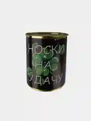 Тёмно-зелёный мужские носки в банке, 14 видов