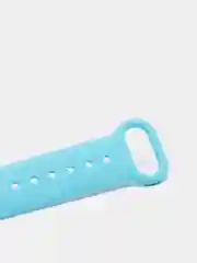 Голубой силиконовый ремешок Xiaomi Mi Band 3 и Band 4 "Мультяшки"