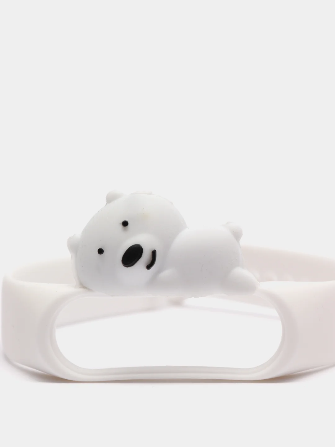 Рыжий силиконовый ремешок Xiaomi Mi Band 3 и Band 4 "Мультяшки"