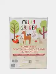 Постельное белье Milky Garden "Foggy Albion" 2-сп сатин Простынь на резинке 160х200 см