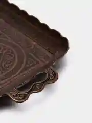 Медный поднос металлический
