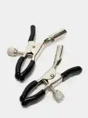 Черный зажимы для сосков, прищепки 2 шт БДСМ BDSM