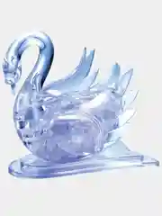Прозрачный лебедь со светом и музыкой 3D Crystal Blocks Puzzle (3D Пазл / Головоломка IQ 3D puzzle)