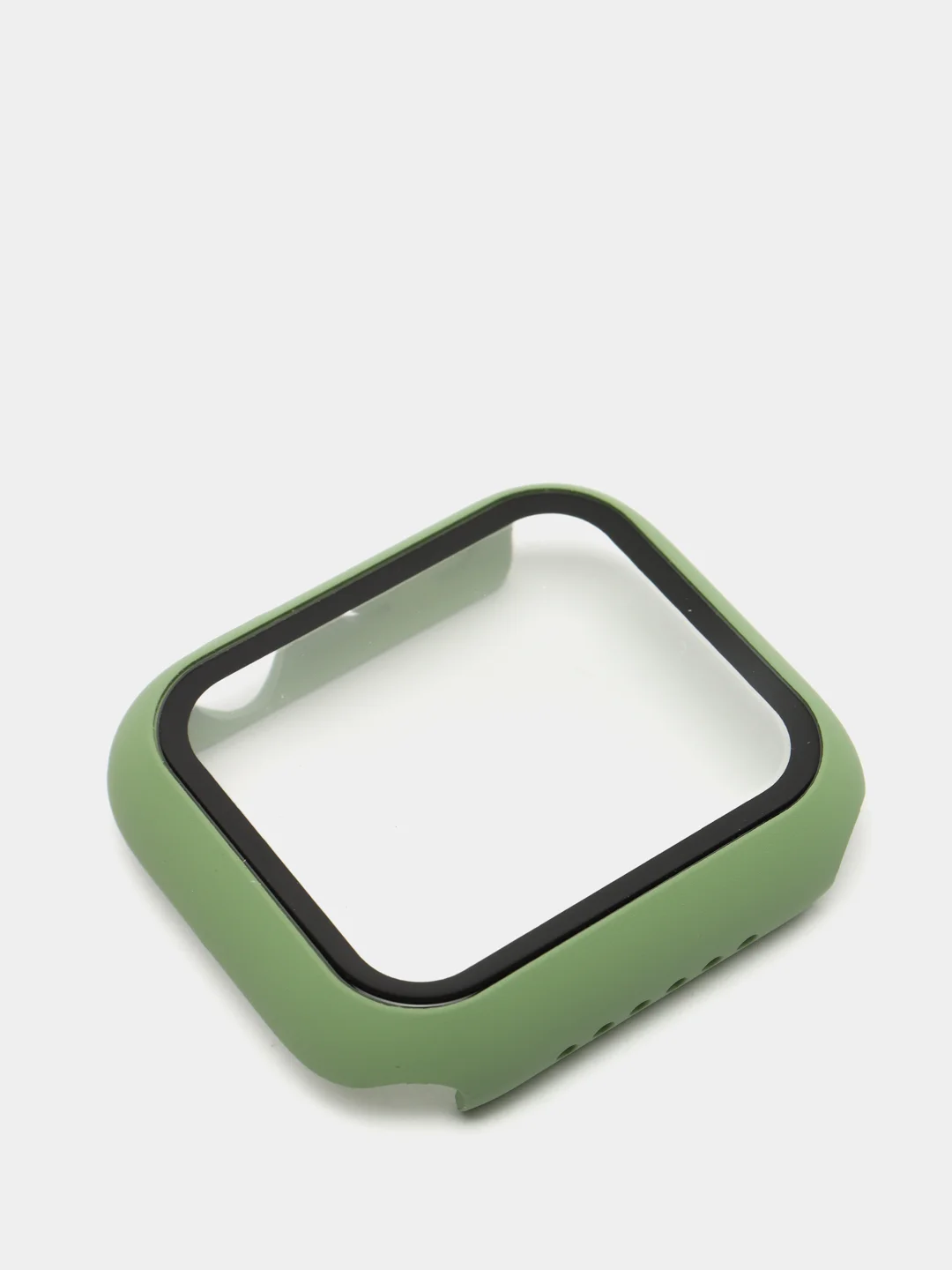 Лайм бампер,накладка с защитным стеклом для Apple Watch 3/4/5/6/SE/7/8/9