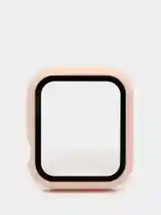 Пудровый бампер,накладка с защитным стеклом для Apple Watch 3/4/5/6/SE/7/8/9