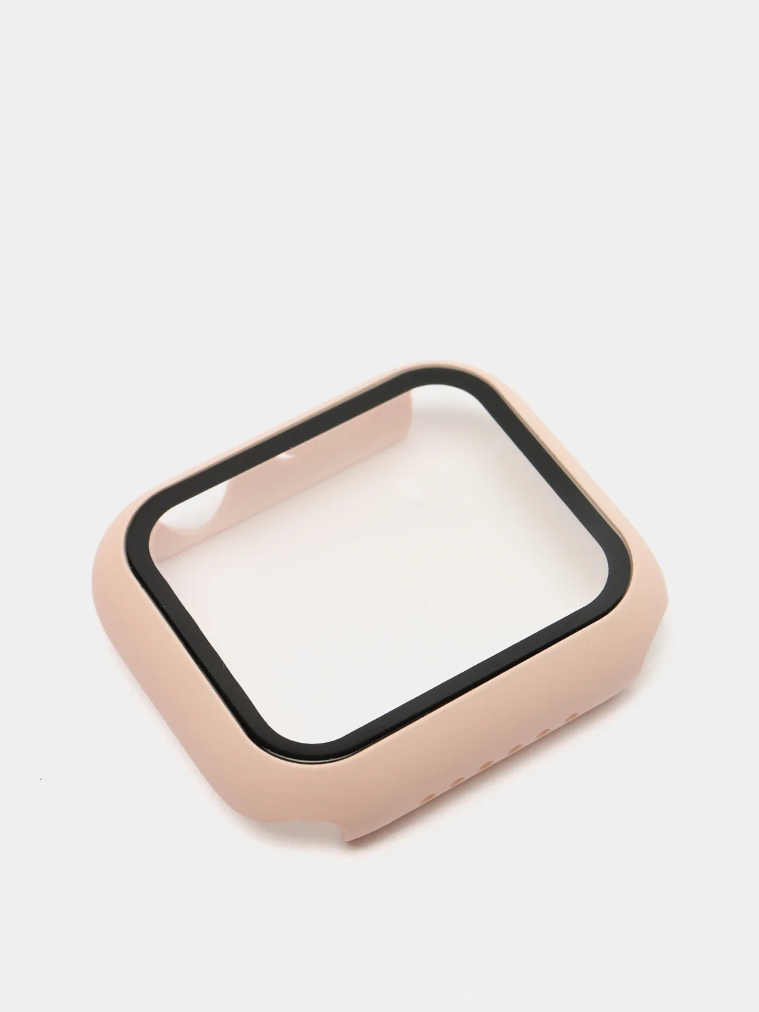 Пудровый бампер,накладка с защитным стеклом для Apple Watch 3/4/5/6/SE/7/8/9