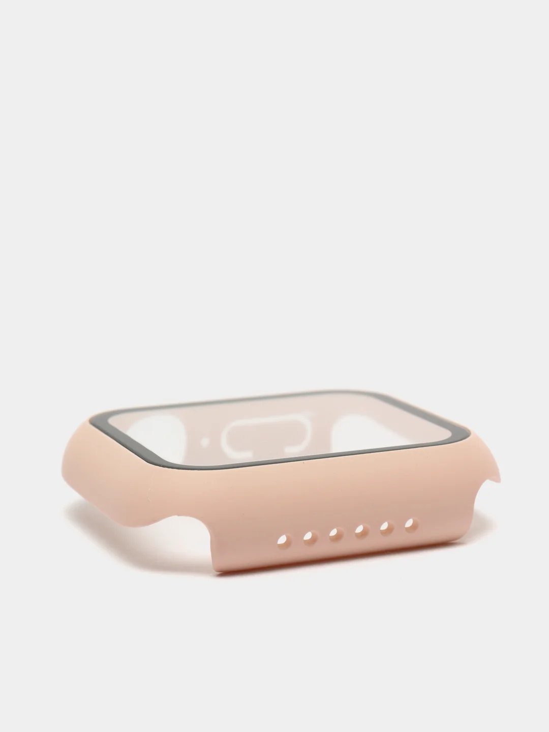 Пудровый бампер,накладка с защитным стеклом для Apple Watch 3/4/5/6/SE/7/8/9