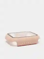 Пудровый бампер,накладка с защитным стеклом для Apple Watch 3/4/5/6/SE/7/8/9
