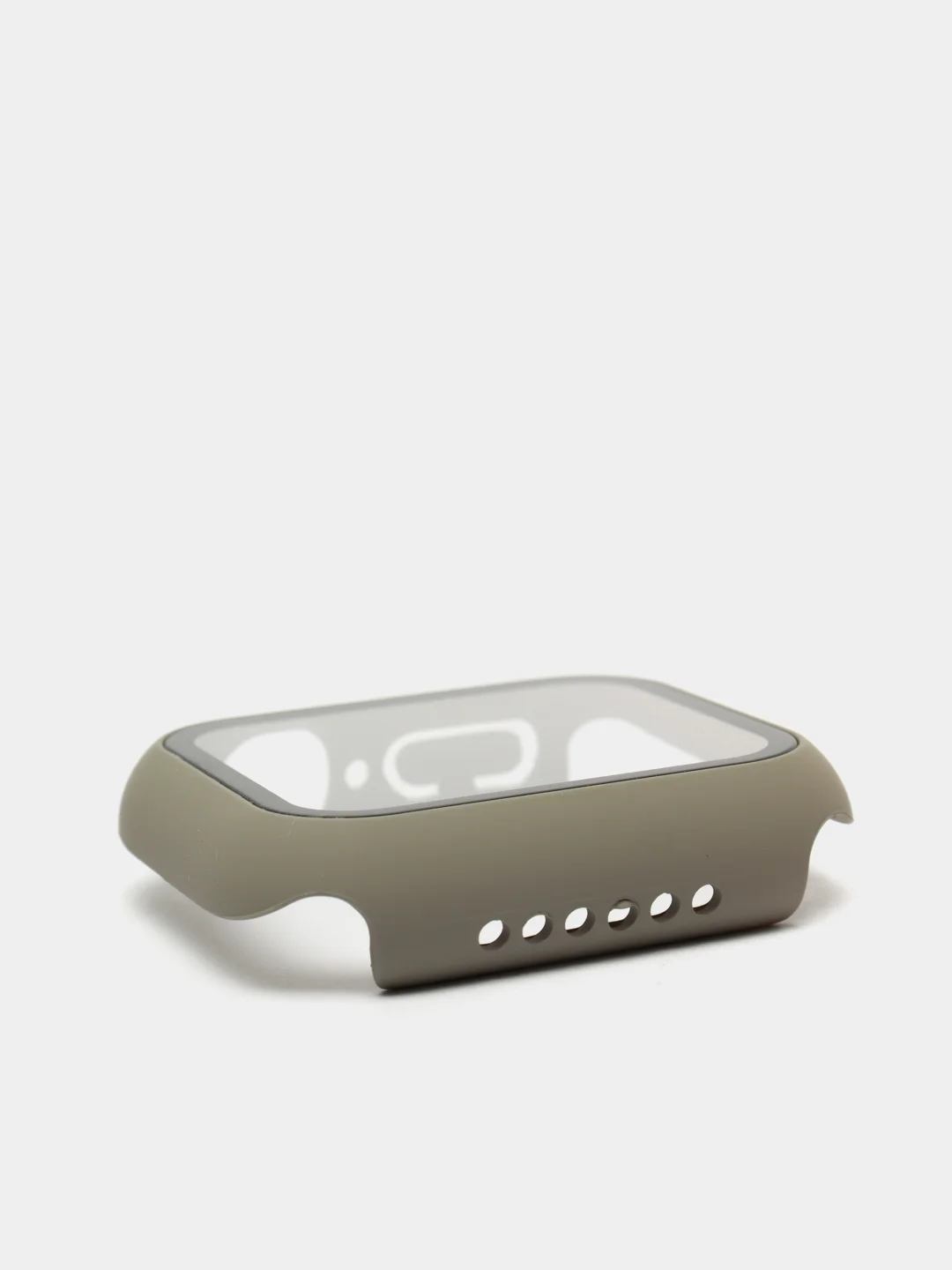 Хаки бампер,накладка с защитным стеклом для Apple Watch 3/4/5/6/SE/7/8/9