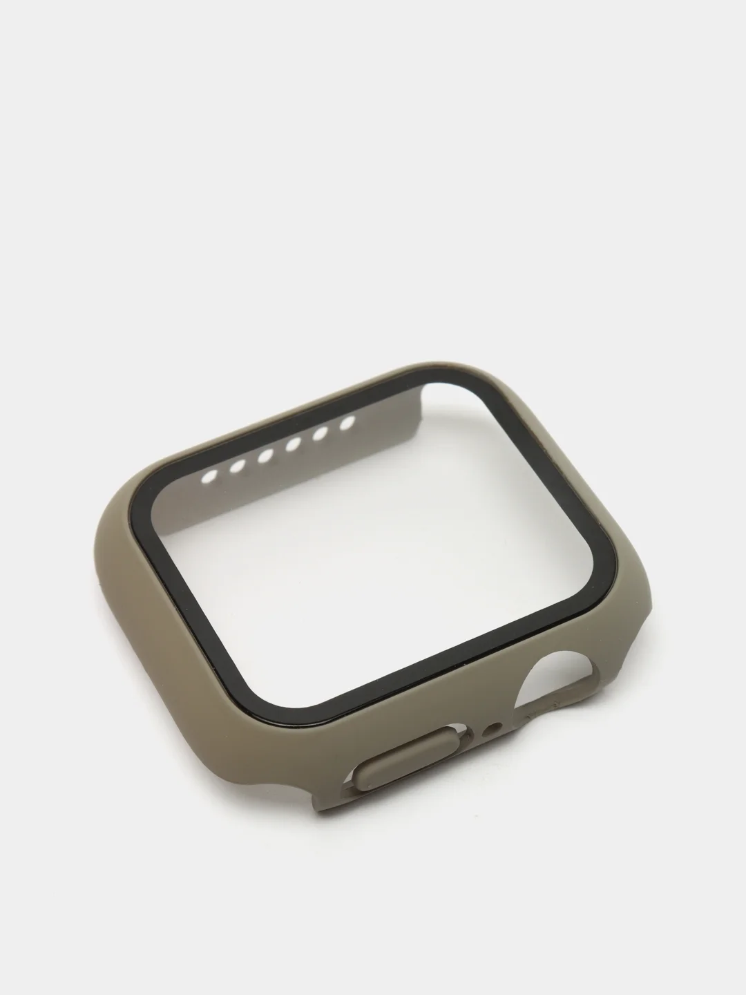 Хаки бампер,накладка с защитным стеклом для Apple Watch 3/4/5/6/SE/7/8/9