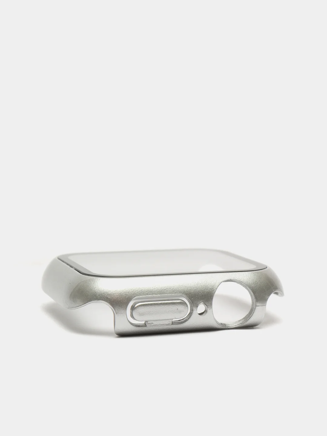 Серый металлик бампер,накладка с защитным стеклом для Apple Watch 3/4/5/6/SE/7/8/9