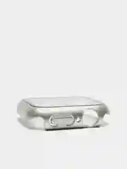 Серый металлик бампер,накладка с защитным стеклом для Apple Watch 3/4/5/6/SE/7/8/9