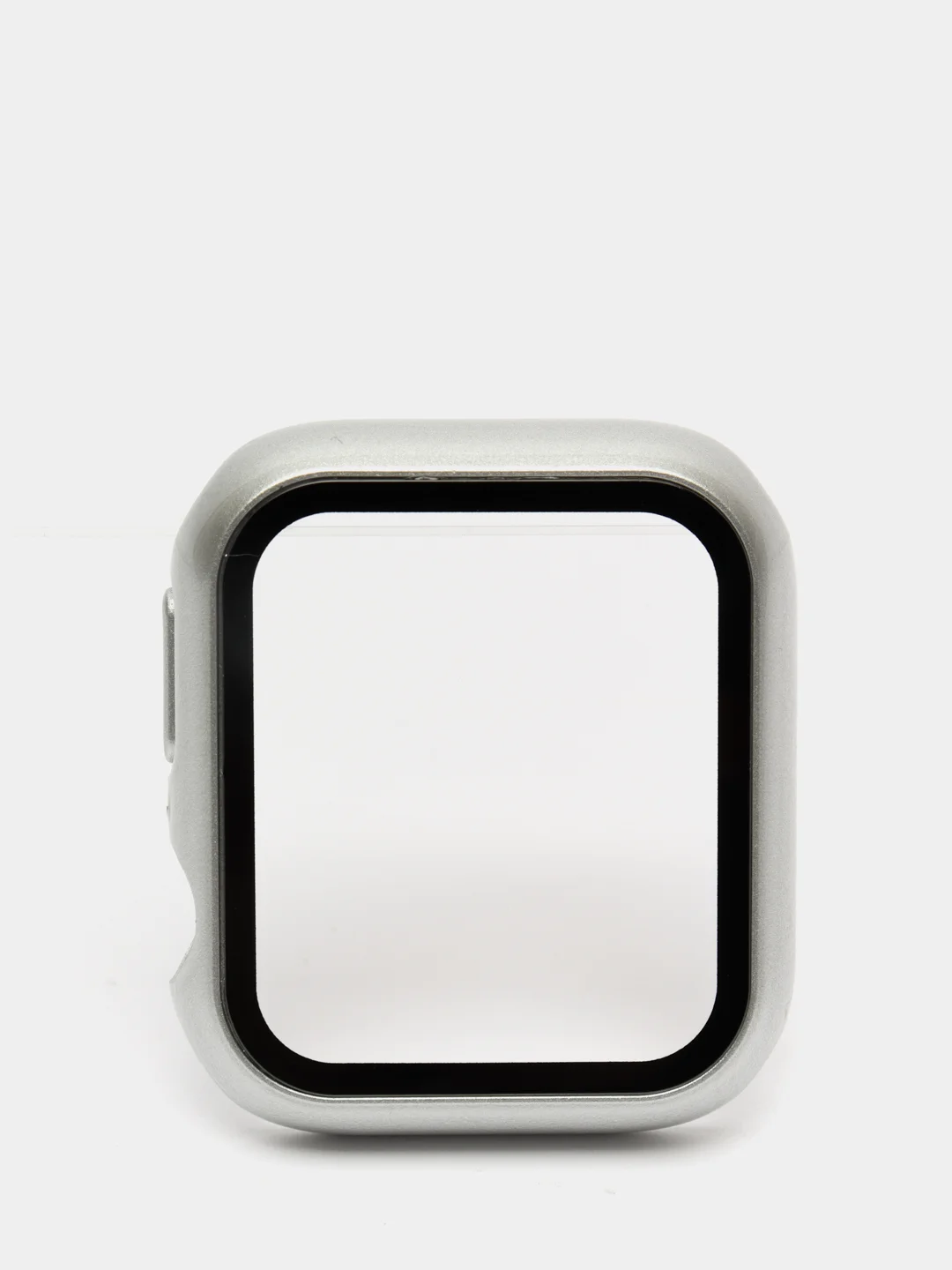 Серый металлик бампер,накладка с защитным стеклом для Apple Watch 3/4/5/6/SE/7/8/9