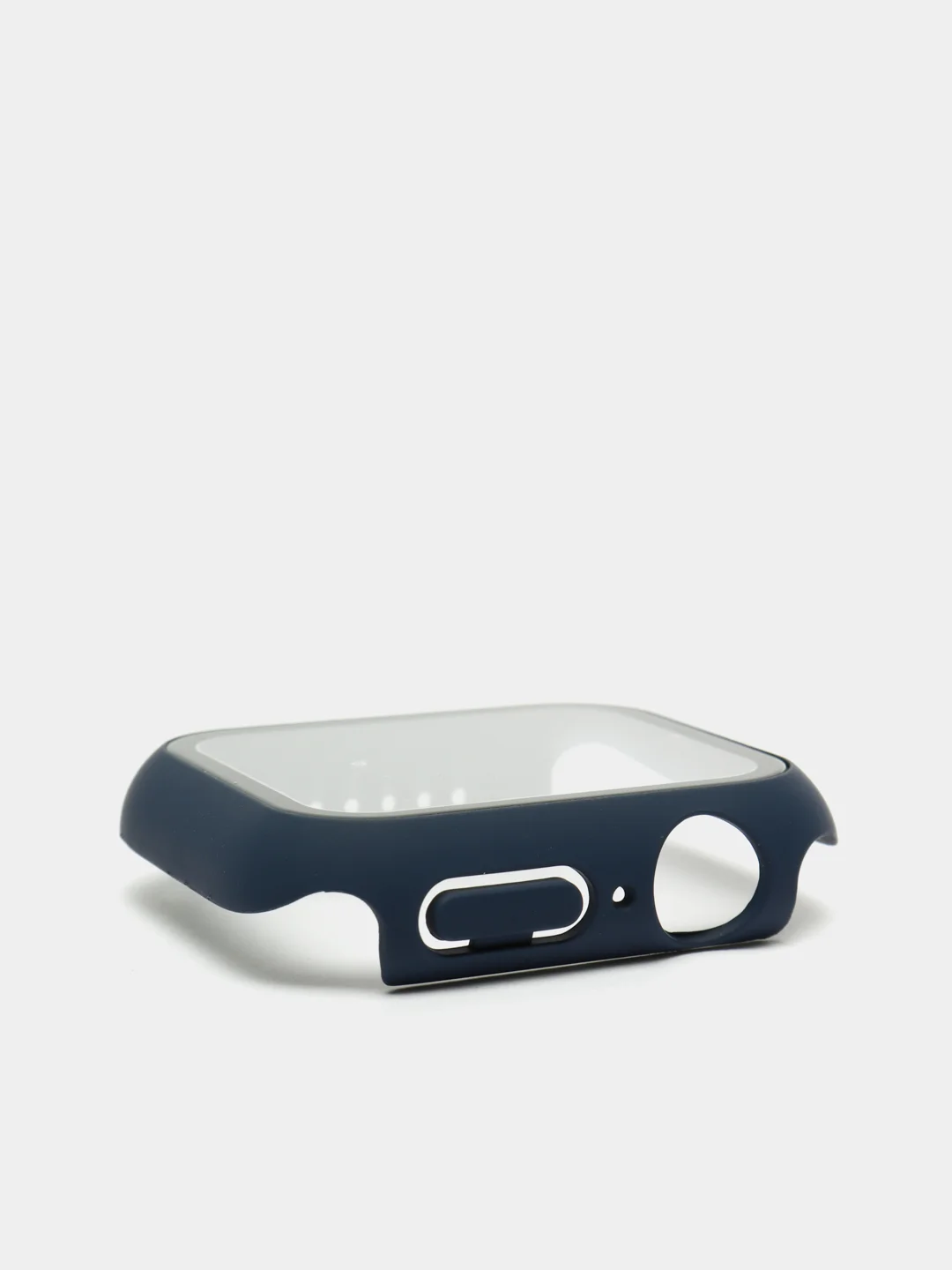 Индиго бампер,накладка с защитным стеклом для Apple Watch 3/4/5/6/SE/7/8/9