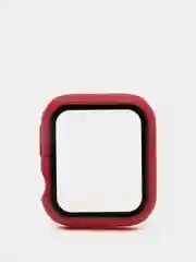 Бордовый бампер,накладка с защитным стеклом для Apple Watch 3/4/5/6/SE/7/8/9