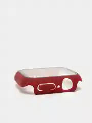Бордовый бампер,накладка с защитным стеклом для Apple Watch 3/4/5/6/SE/7/8/9