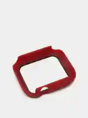 Бордовый бампер,накладка с защитным стеклом для Apple Watch 3/4/5/6/SE/7/8/9