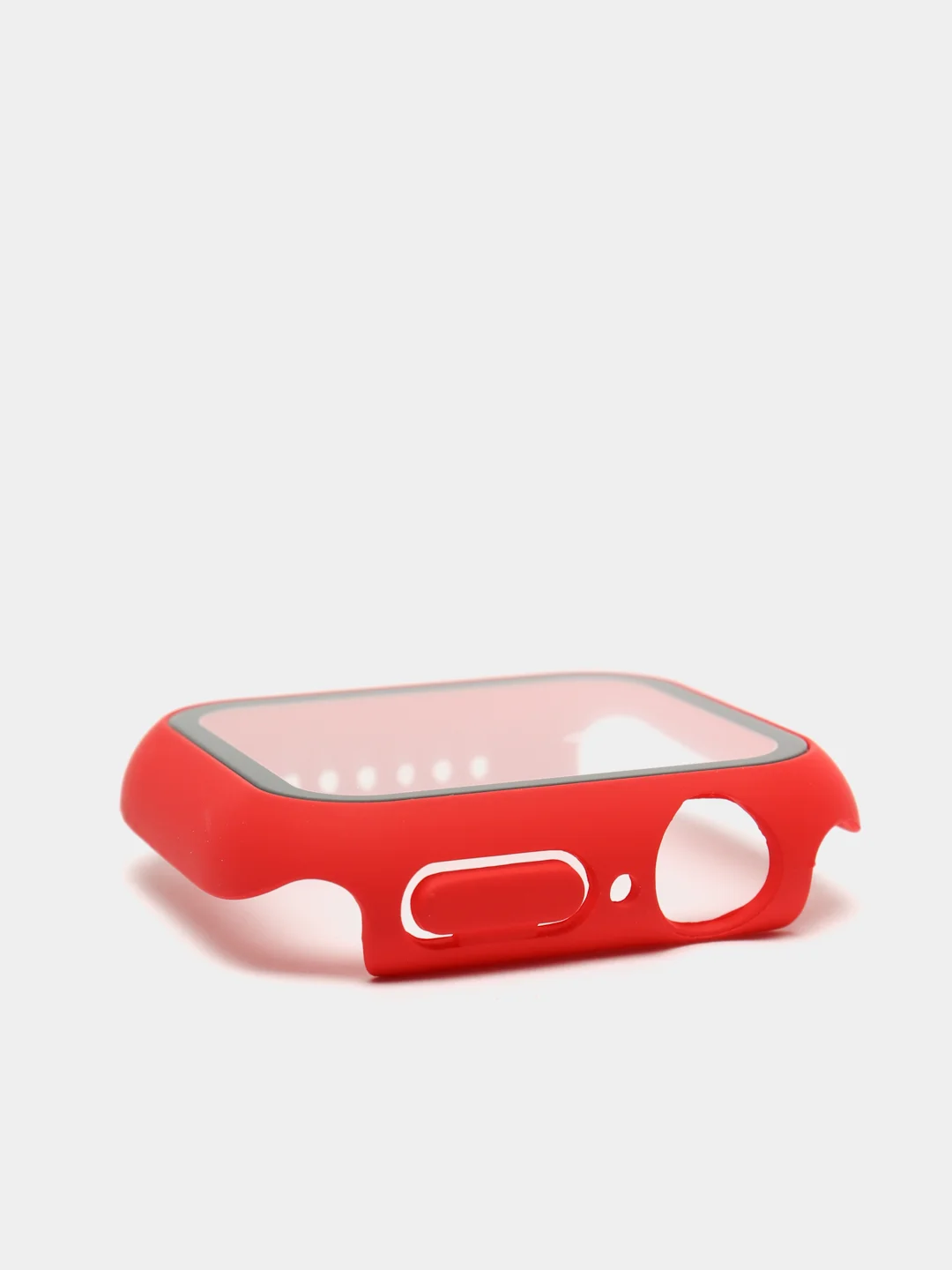 Красный бампер,накладка с защитным стеклом для Apple Watch 3/4/5/6/SE/7/8/9