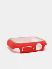 Красный бампер,накладка с защитным стеклом для Apple Watch 3/4/5/6/SE/7/8/9