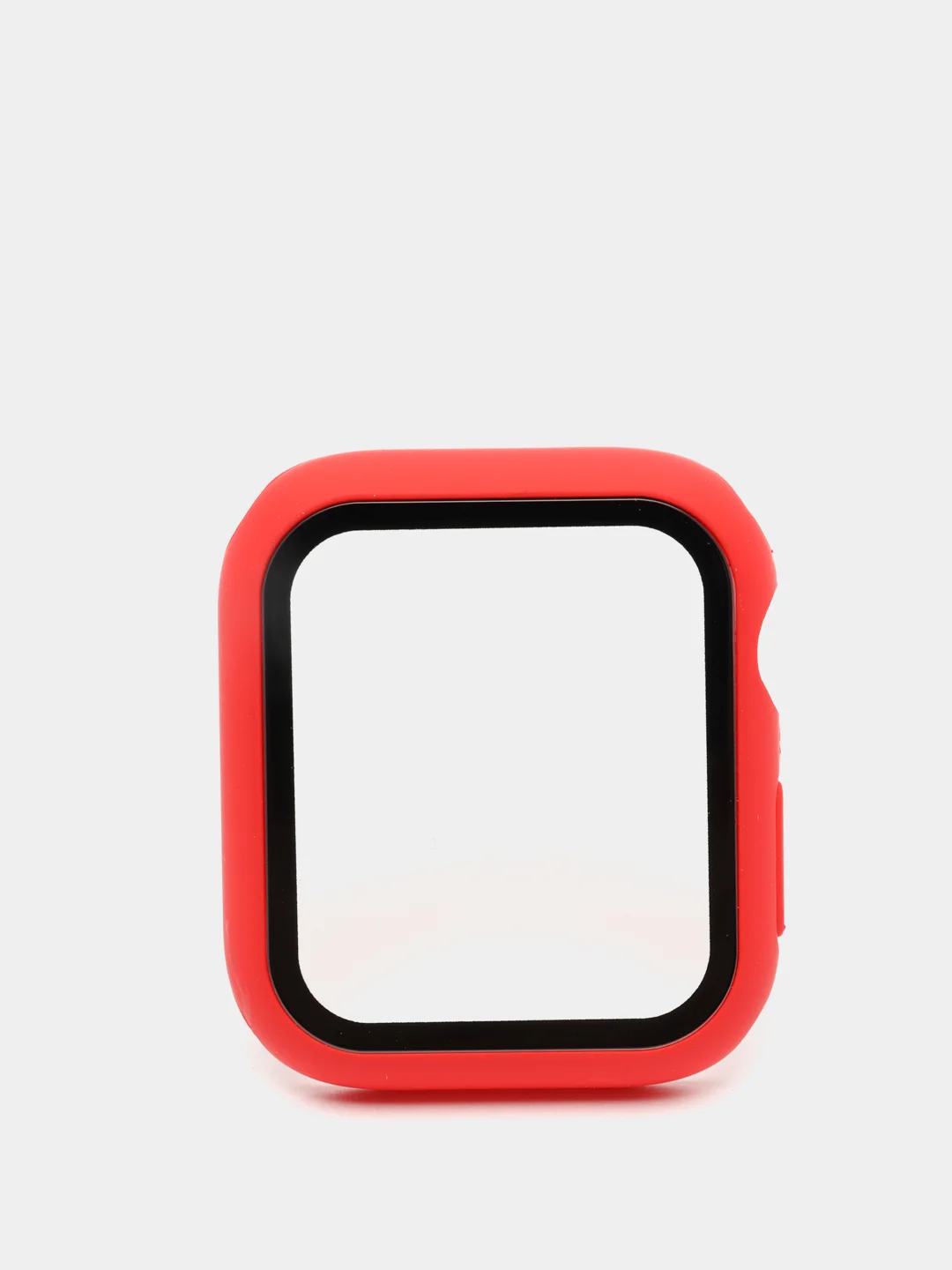 Красный бампер,накладка с защитным стеклом для Apple Watch 3/4/5/6/SE/7/8/9