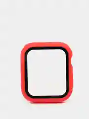 Красный бампер,накладка с защитным стеклом для Apple Watch 3/4/5/6/SE/7/8/9