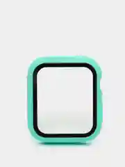 Бирюзовый бампер,накладка с защитным стеклом для Apple Watch 3/4/5/6/SE/7/8/9