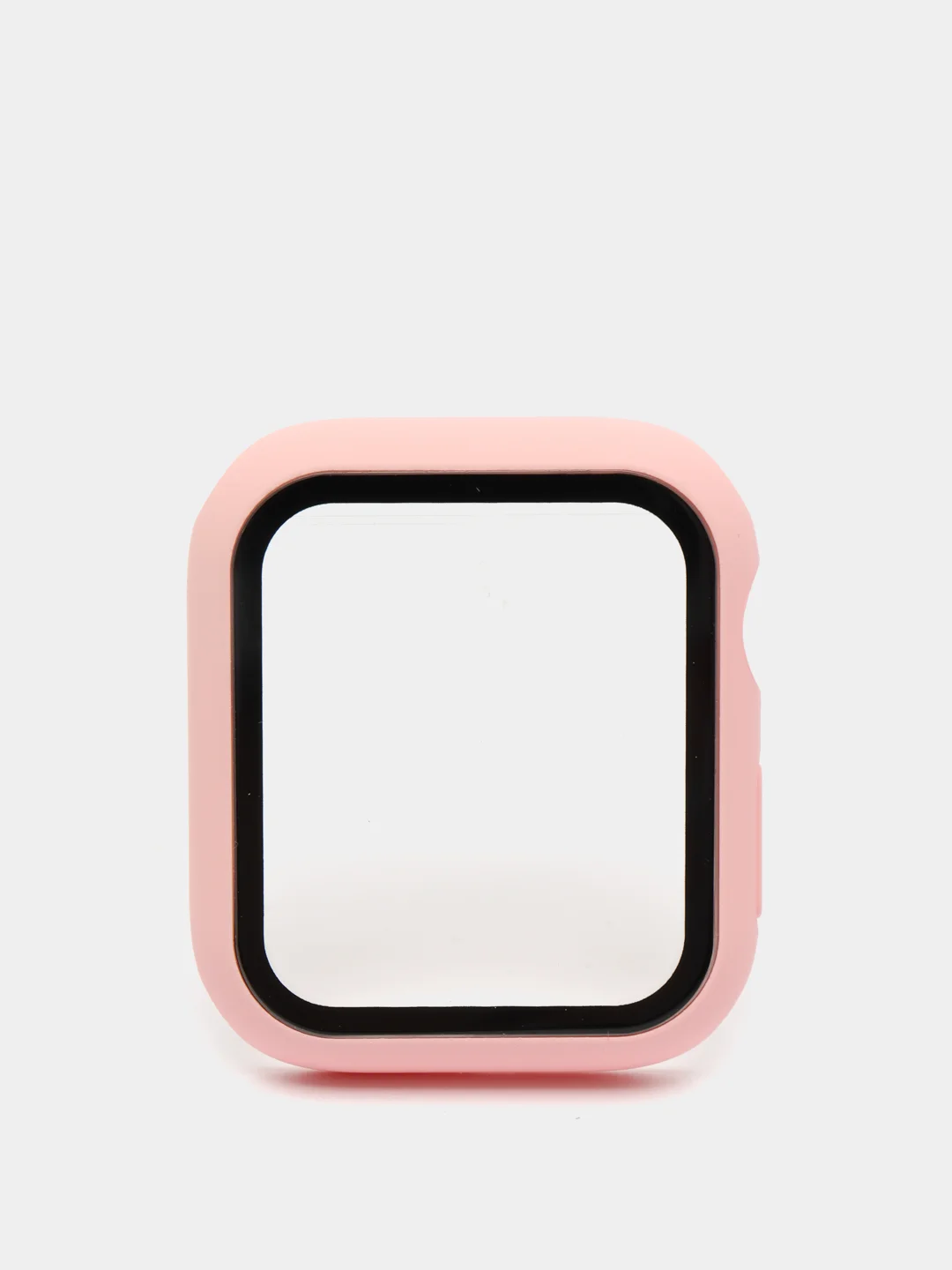 Розовый бампер,накладка с защитным стеклом для Apple Watch 3/4/5/6/SE/7/8/9