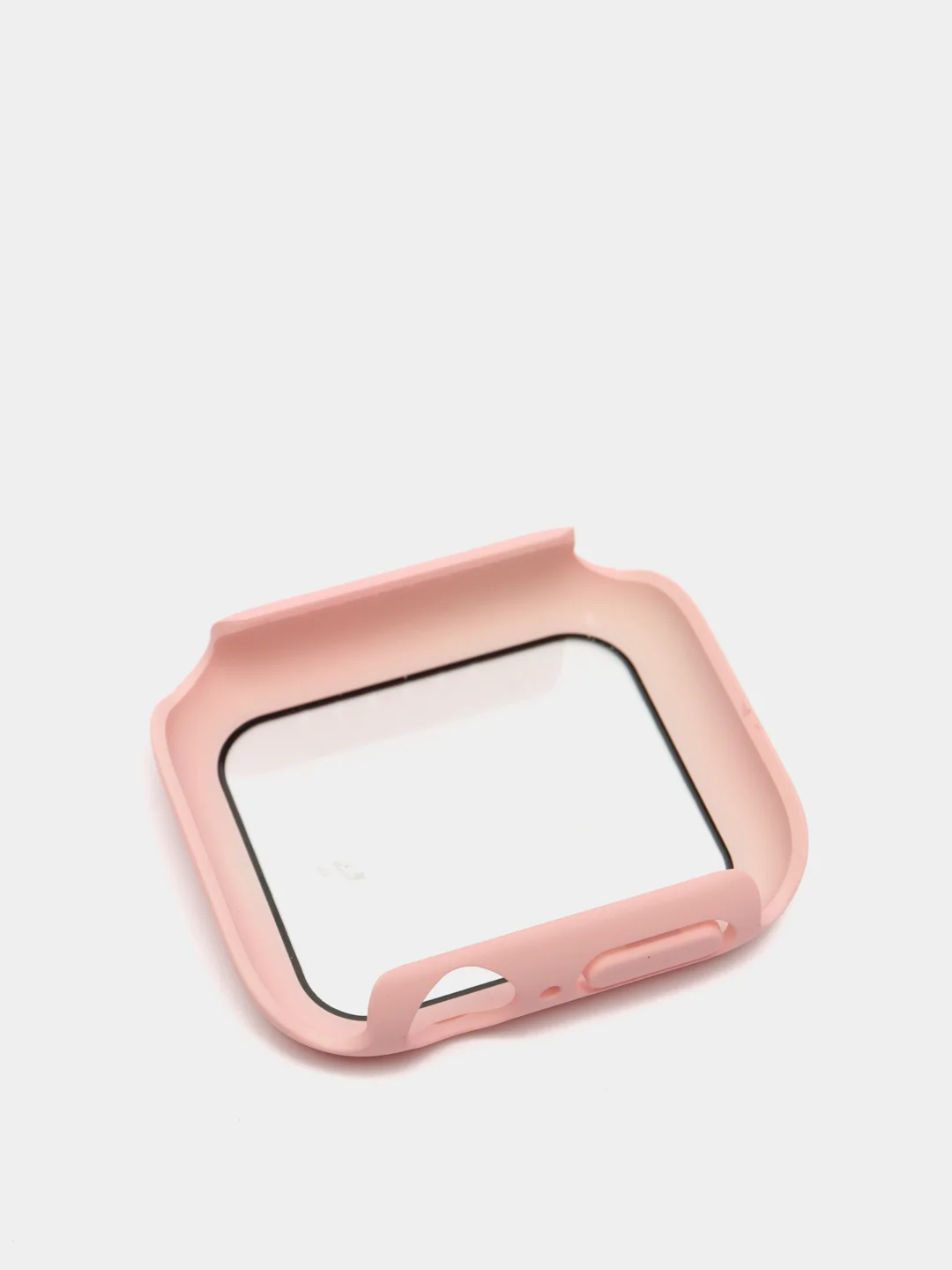 Розовый бампер,накладка с защитным стеклом для Apple Watch 3/4/5/6/SE/7/8/9