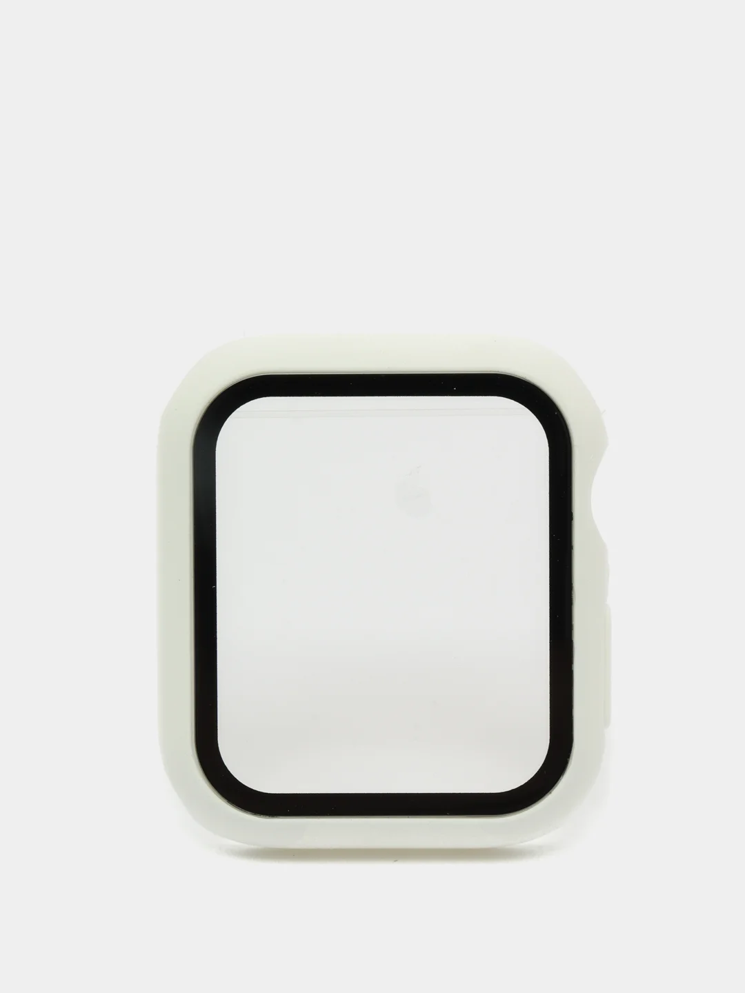 Белый бампер,накладка с защитным стеклом для Apple Watch 3/4/5/6/SE/7/8/9