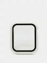Белый бампер,накладка с защитным стеклом для Apple Watch 3/4/5/6/SE/7/8/9