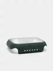 Тёмно-зелёный бампер,накладка с защитным стеклом для Apple Watch 3/4/5/6/SE/7/8/9